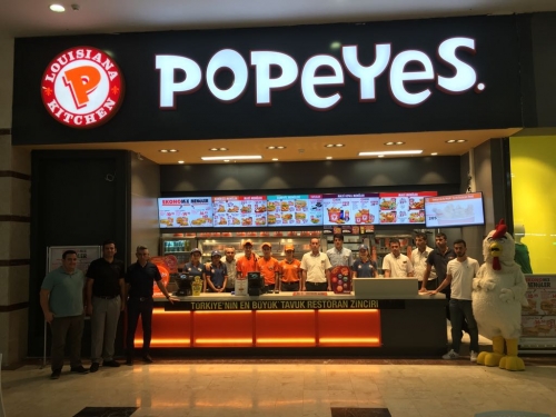 Popeyes,ın, yeni Restoranı M1 AVM,de açıldı. 