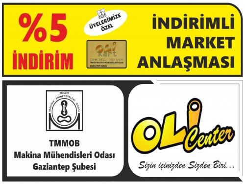 MMO ve OLİ CENTER  İndirimli Market Anlaşması İmzaladı. 