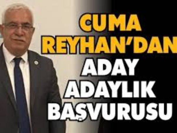 Gaziantep'in tanınan ve sevilen isimlerinden Cuma Reyhan, milletvekili aday adayı olduğunu açıkladı. 